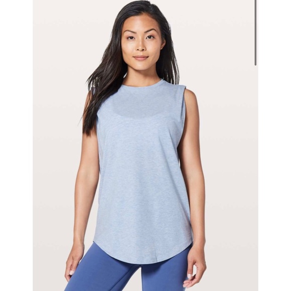 lululemon athletica Tops - Lululemon Brunswick Muscle Tank Heathered Berry